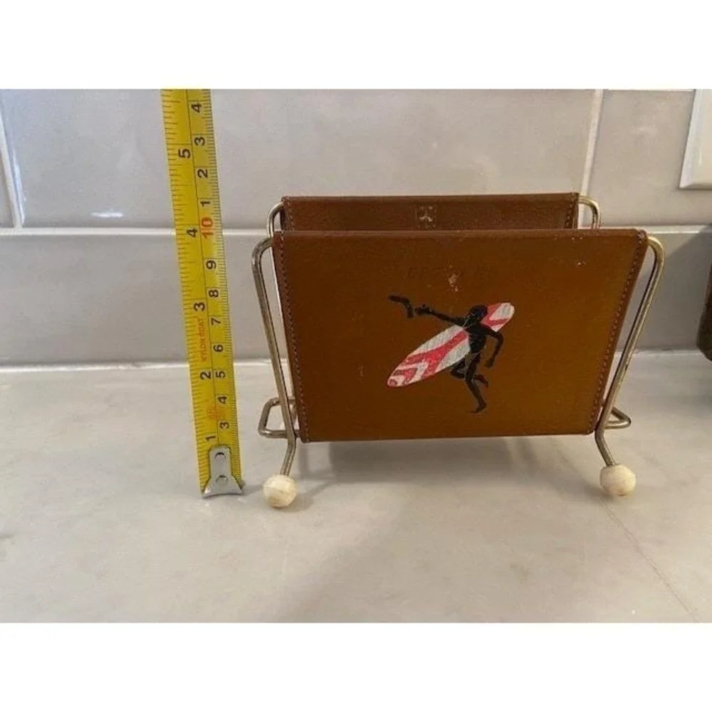 Chesterfield Australia Genuine Kangaroo Leather Letter Holder Vintage MidCentury